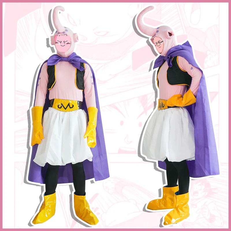 Аниме Dragon Ball Z косплей костюмы Majin Buu костюмы для праздника костюмы Униформа Хэллоуин Вечерние игры Dragon Ball Супер Косплей Костюм