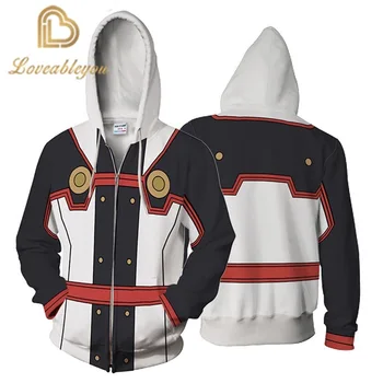

Anime Cosplay 3D Printed Hooded Zipper Jacket Coat Unisex Sweatshirts Outwear Men Women Streetwear