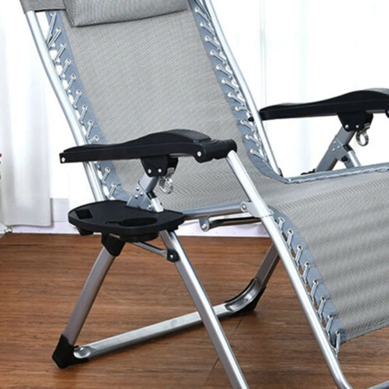 

1 pcs Portable Folding Reclining Chair Clip On SideTable Cup Holder For Drink convenient Garden Lounger Tray hot selling