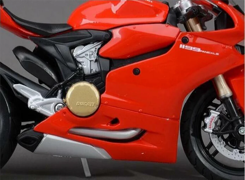 1:12 1199 Panigale красный литой мотоцикл для Ducati игрушечный мотоцикл Детский Рождественский подарок