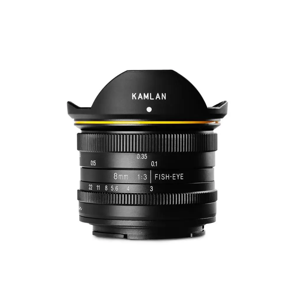 Kamlan 8 Millimetri F3.0 Aps-C Manuale Di Messa A Fuoco Fisso Wide Angle Fisheye Lens Per Fuji Fx Mount/Sony E Mount/Canon Eos M Mount Fotocamere Refl