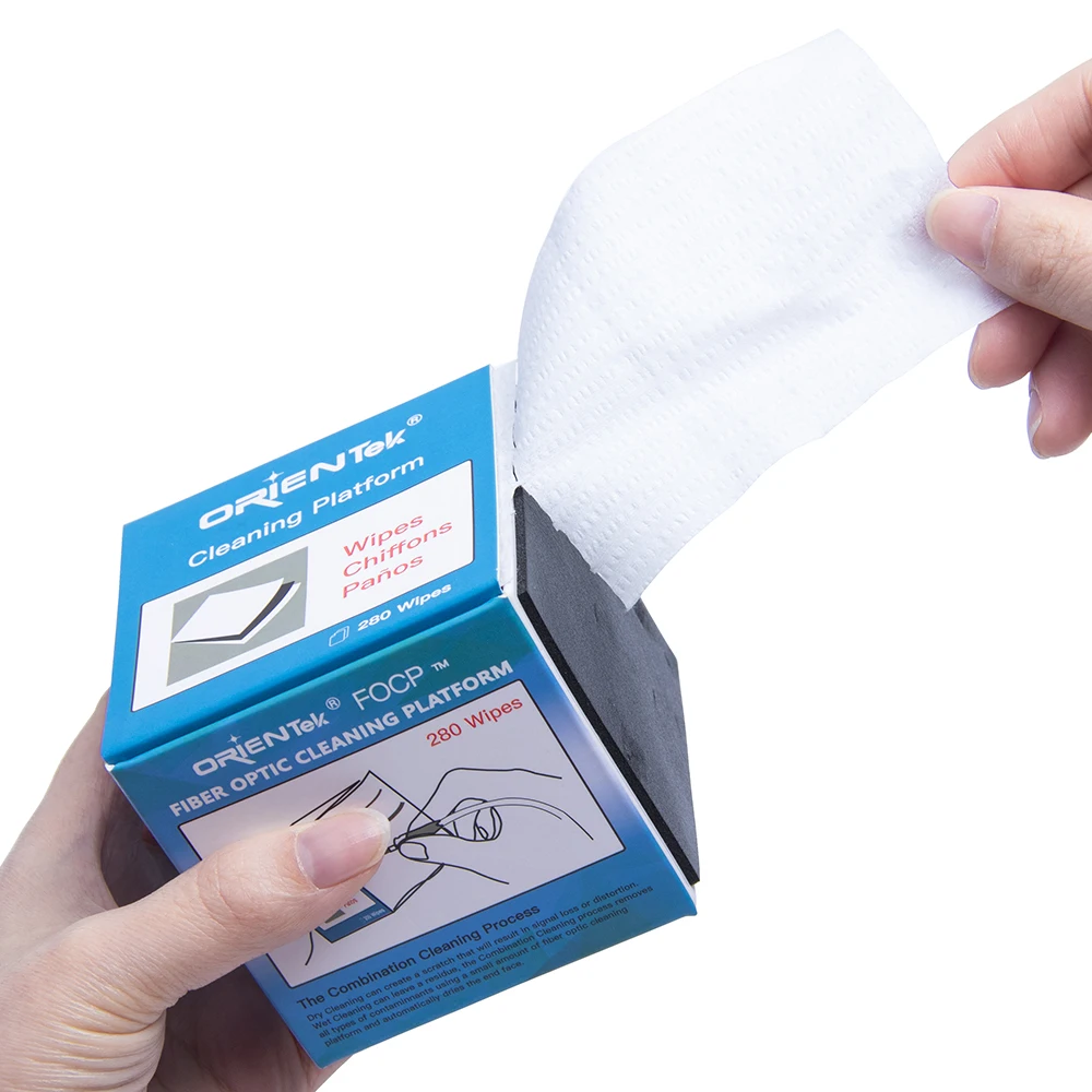 

Fiber Optic Cleaning wipes FOCP suit for FC/SC/ST 2.5mm 1.25mm LC Bare fiber Universal Connector