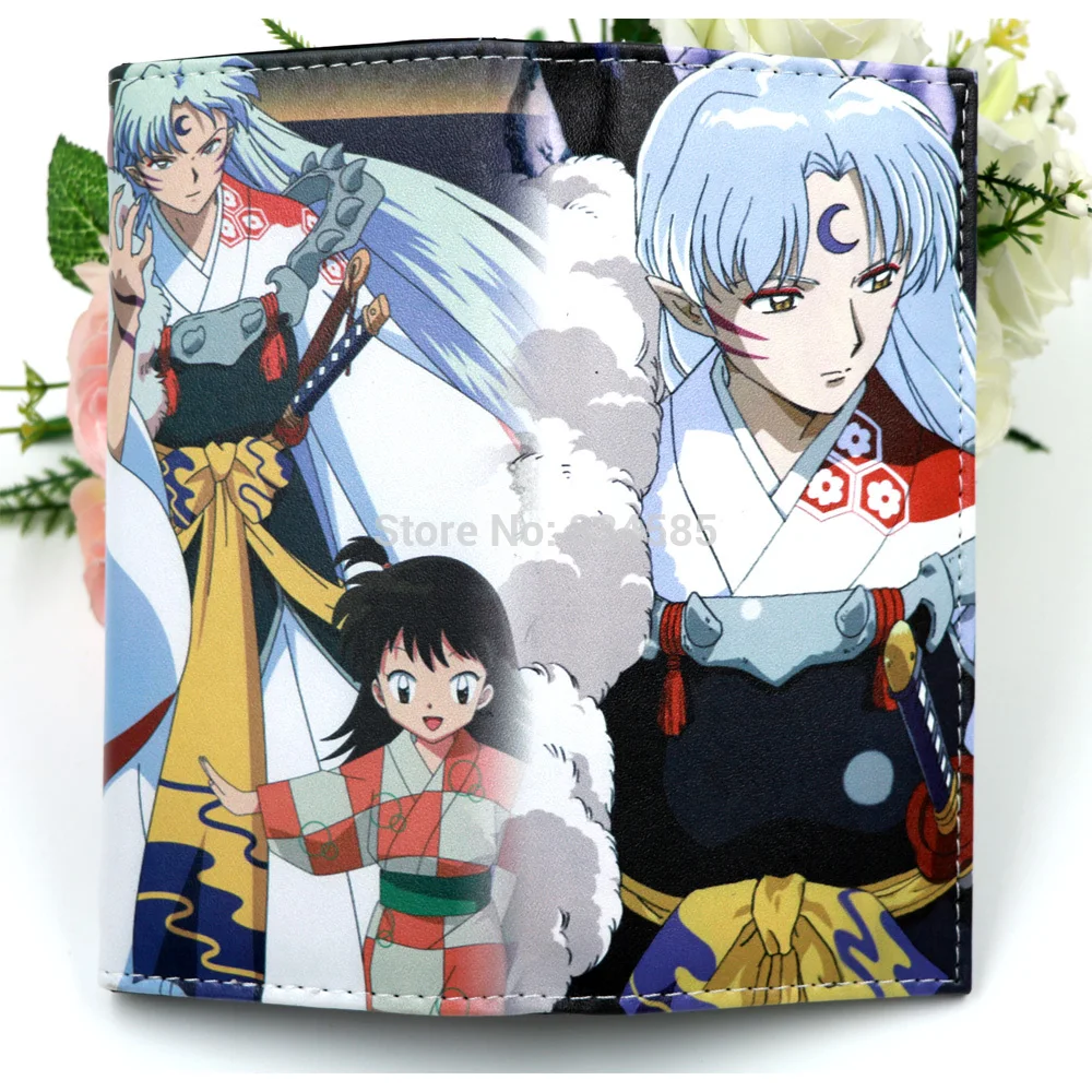 Красочный кошелек из искусственной кожи аниме Inuyasha Sesshoumaru Длинный для мужчин и
