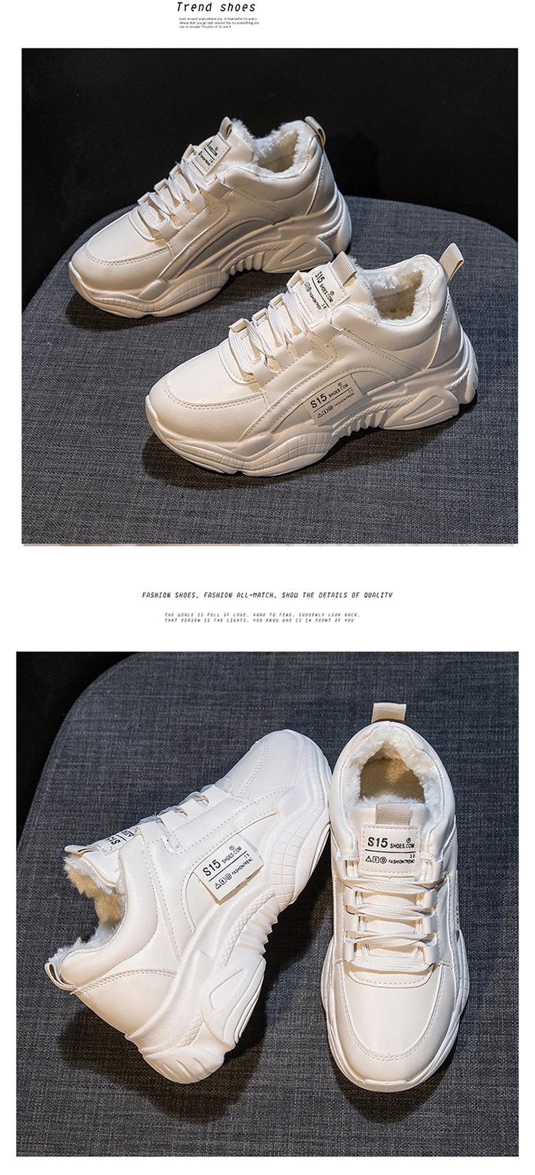 Chunky Sneakers Casual Shoes Vulcanize Female Fashion Women Sneakers Lace Up High Leisure Footwears Basket Femme