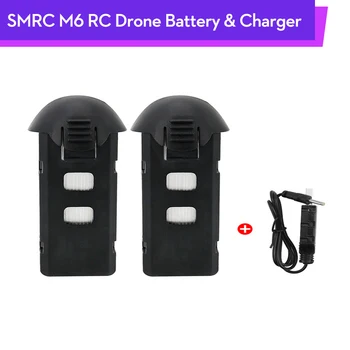 

Original SMRC M6 RC Drone 3.7V 1000MAH Lipo Battery & Charger Toys Accessory 12 mins for SMRC M6 4K 1080P