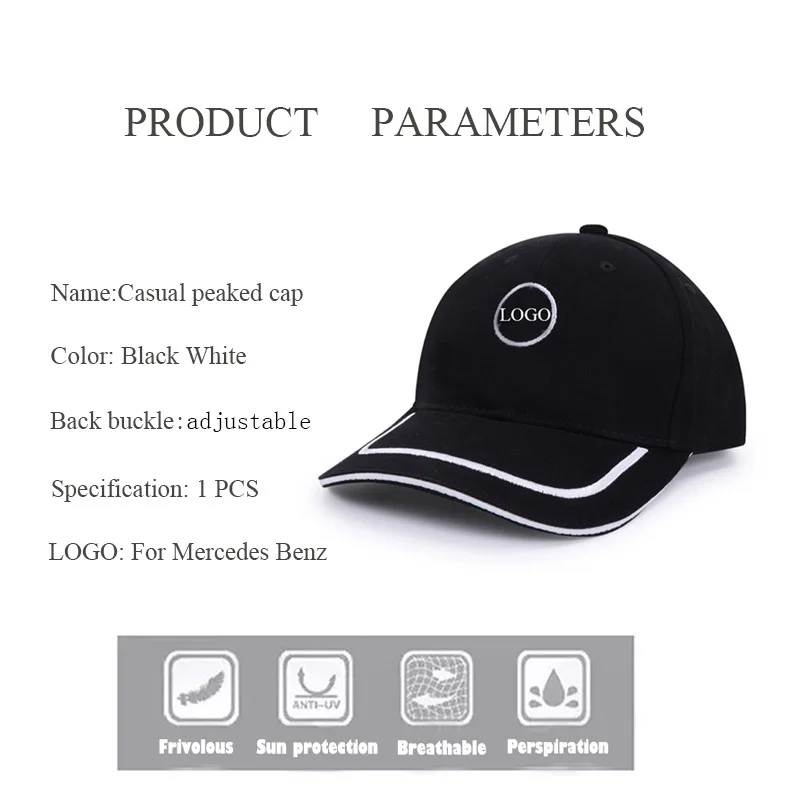 white mercedes baseball cap