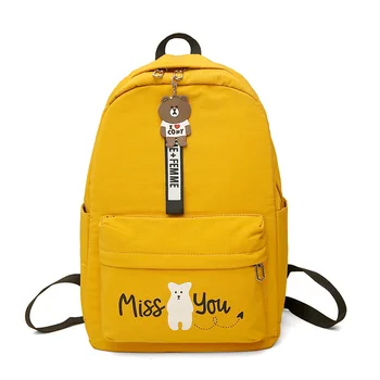 

Black Backpacks for Girls School Bag Teenage Student Back Pack Women Oxford Lightweight College Bagpack Fashion Cartoon Design