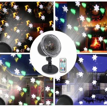 

LED Halloween Theme Christmas Projector Light Outdoor Projection Lamp Waterproof Landscape Spotlight With Wireless Remote Decor
