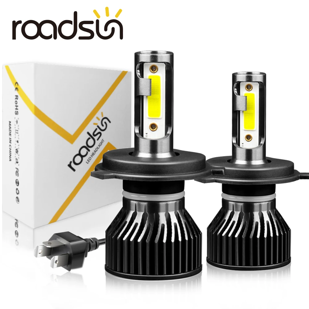 Светодиодная лампа для автомобильных фар roadsun 6000 лм 880 K H1 H3 H11 H13 H27 9005 9006 HB3 9007 HB4 |