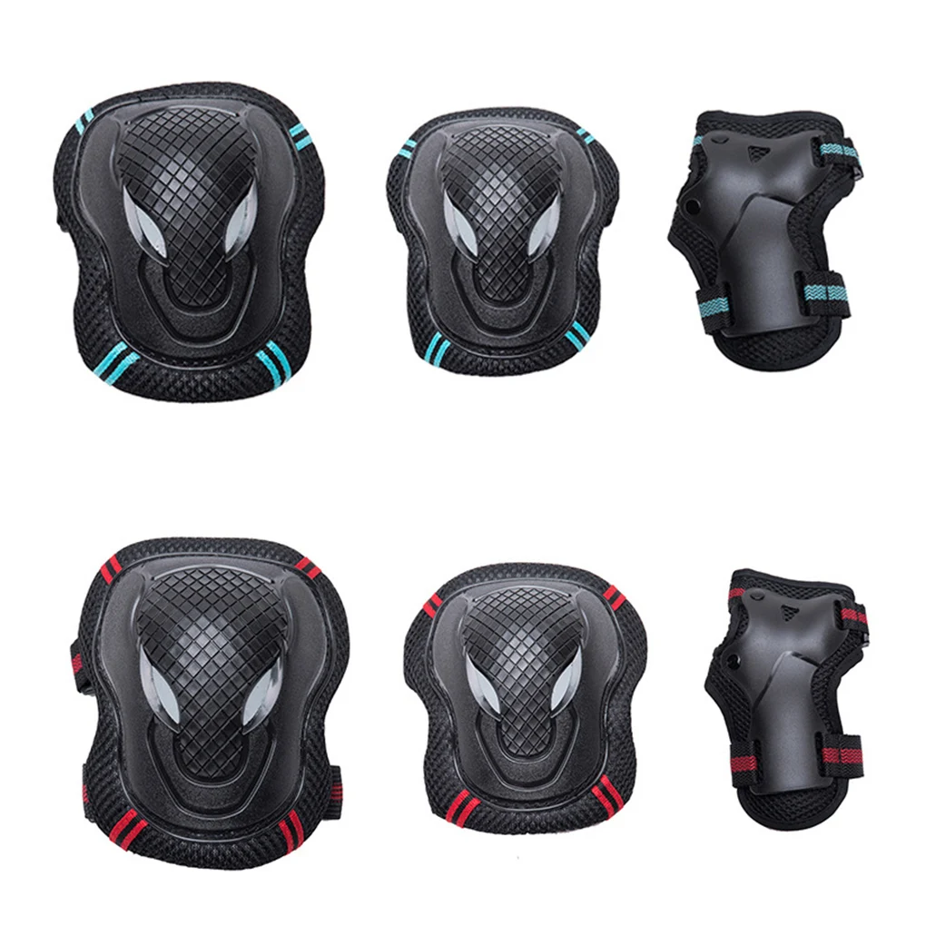 6 Pieces/Set Skating Protector Kit Skateboarding Cycling Knee Brace