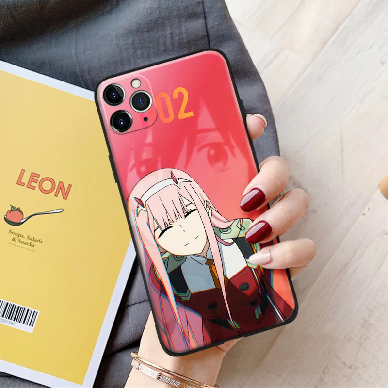 Zero two 002 darling in the franxx аниме для iPhone se 6 6s 7 8 plus x xr xs 11 pro max Мягкий силиконовый чехол