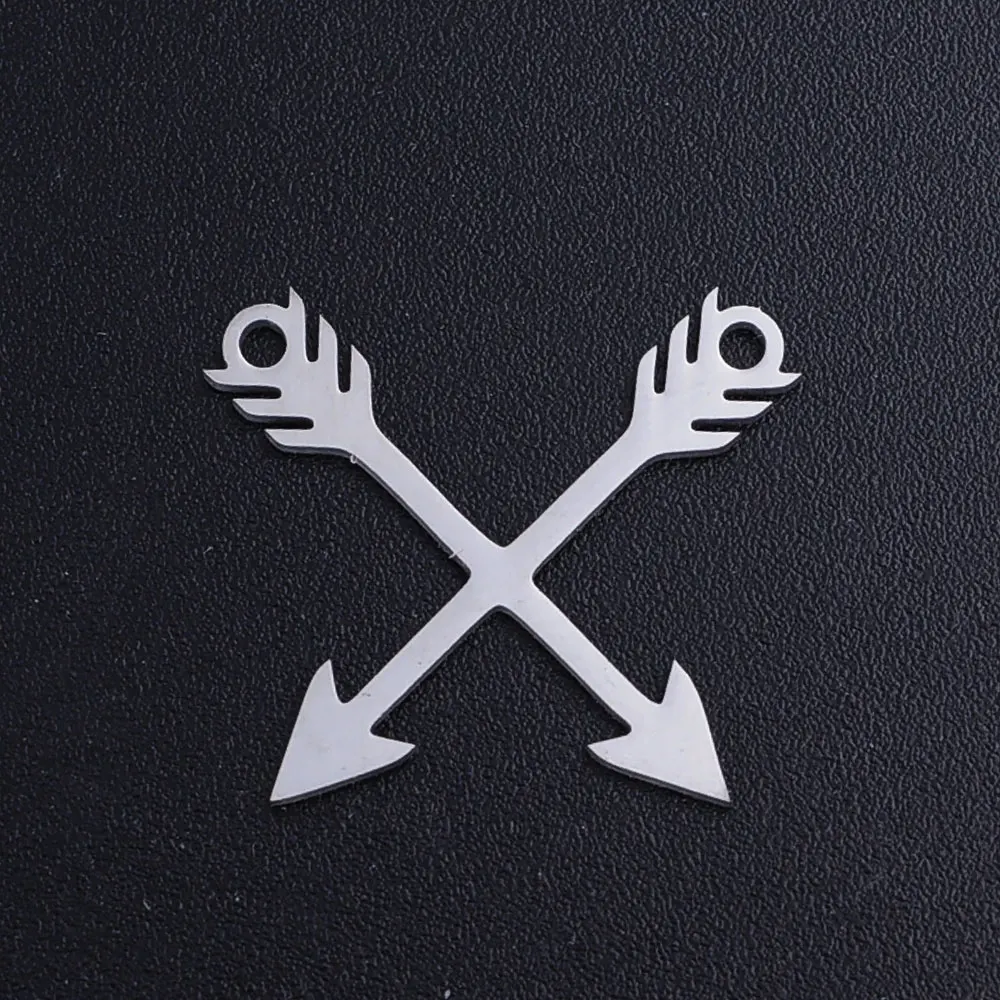 5 шт./лот перекрестные стрелы из нержавеющей стали 316L DIY соединительные подвески