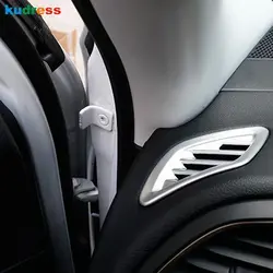 Для Jeep Renegade 2014 2015 2016 ABS матовый внутренний ac Выход Обложка отделка кондиционер украшения Рамки отделкой 2 шт. Чехлы для автомобиля