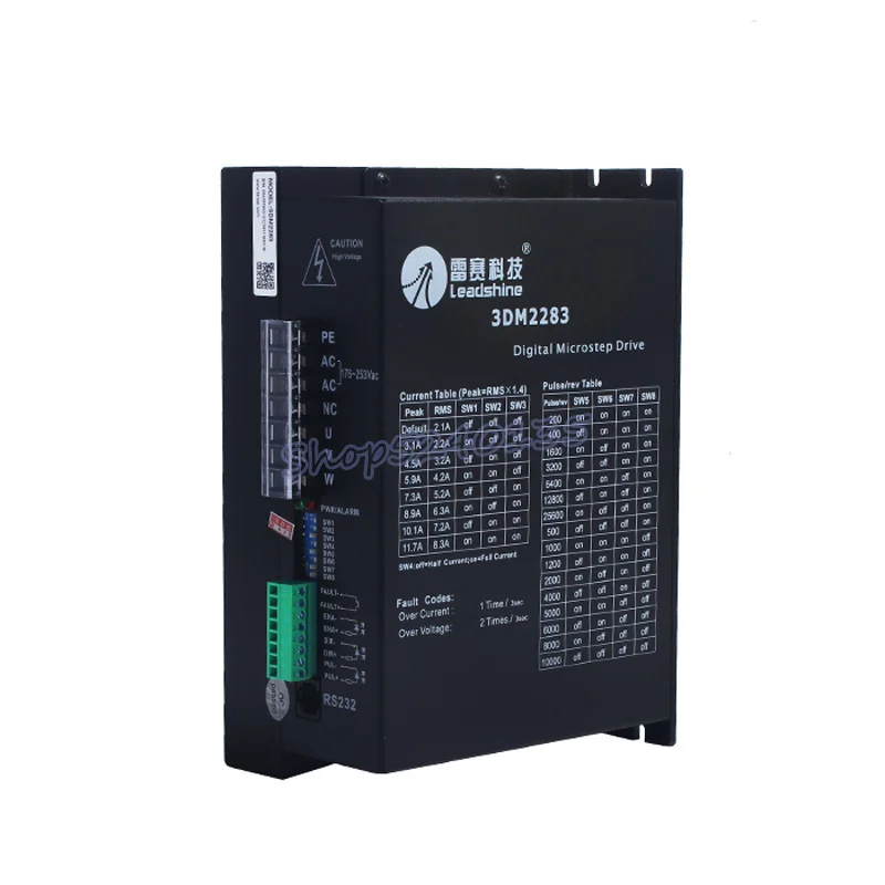 

NEW 3DM2283 3-Phase Stepper Driver Input Voltage AC180-240V Current 3.1-11.7A Match Motor 86 110 130
