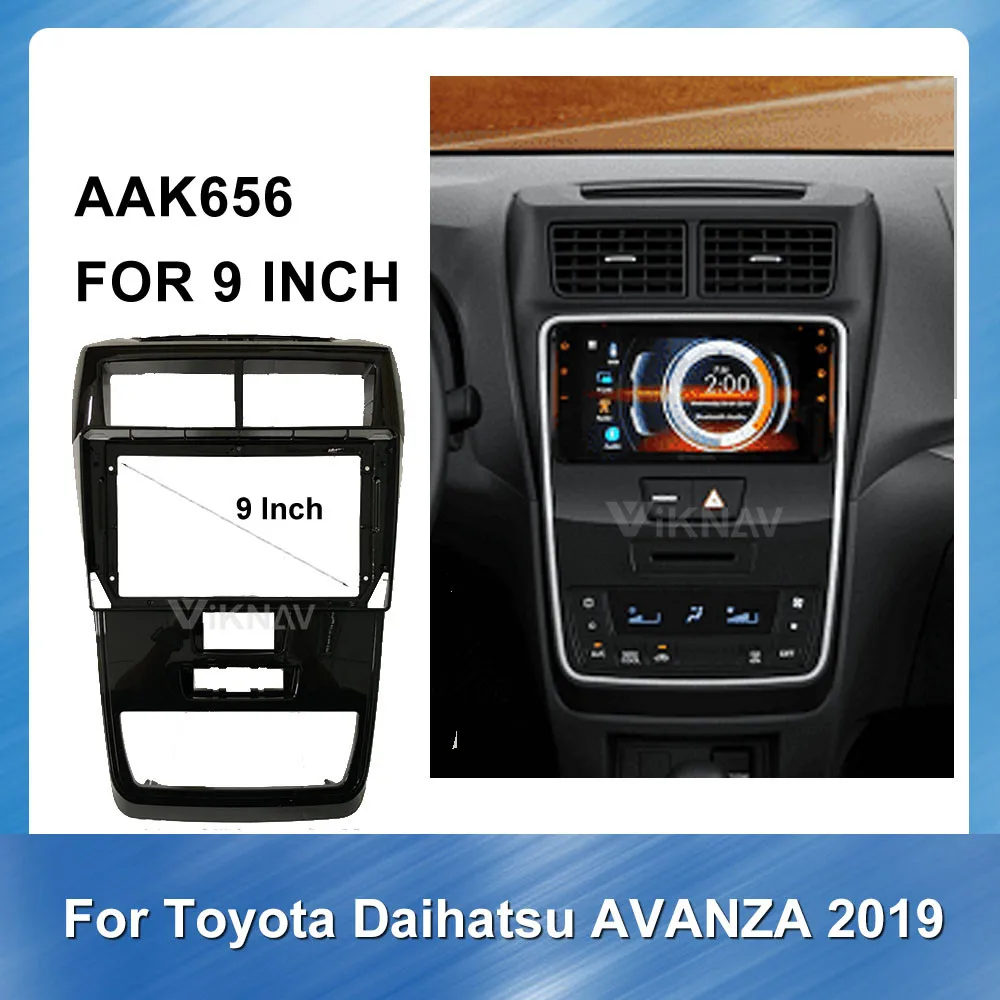 

9 Inch Car Radio Multimedia Fascia For Toyota Daihatsu Avanza 2019 Panel Dashboard panel Trim Installation Kit