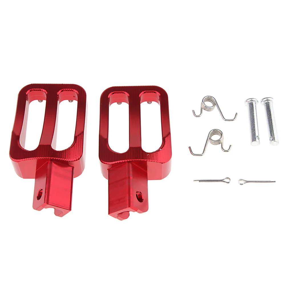 2pcs CNC Racing Footpegs Foot Pegs For Pit Bike XR50 CRF50 XR SDG SSR Red