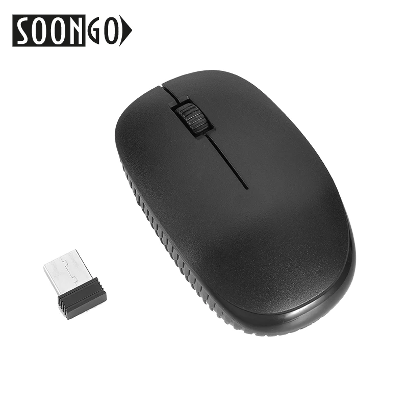 

SOONGO 1600 DPI USB Optical Wireless Computer Mouse 2.4G Receiver Super Slim Mouse For PC Laptop