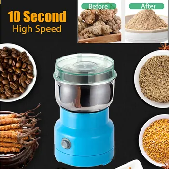 

Mini Electric Spice Mill Pepper Coffee Grinder Powder Grinding Cafe Kitchen Tools Processor Mixer Blender Quickgrind Herbal Mill
