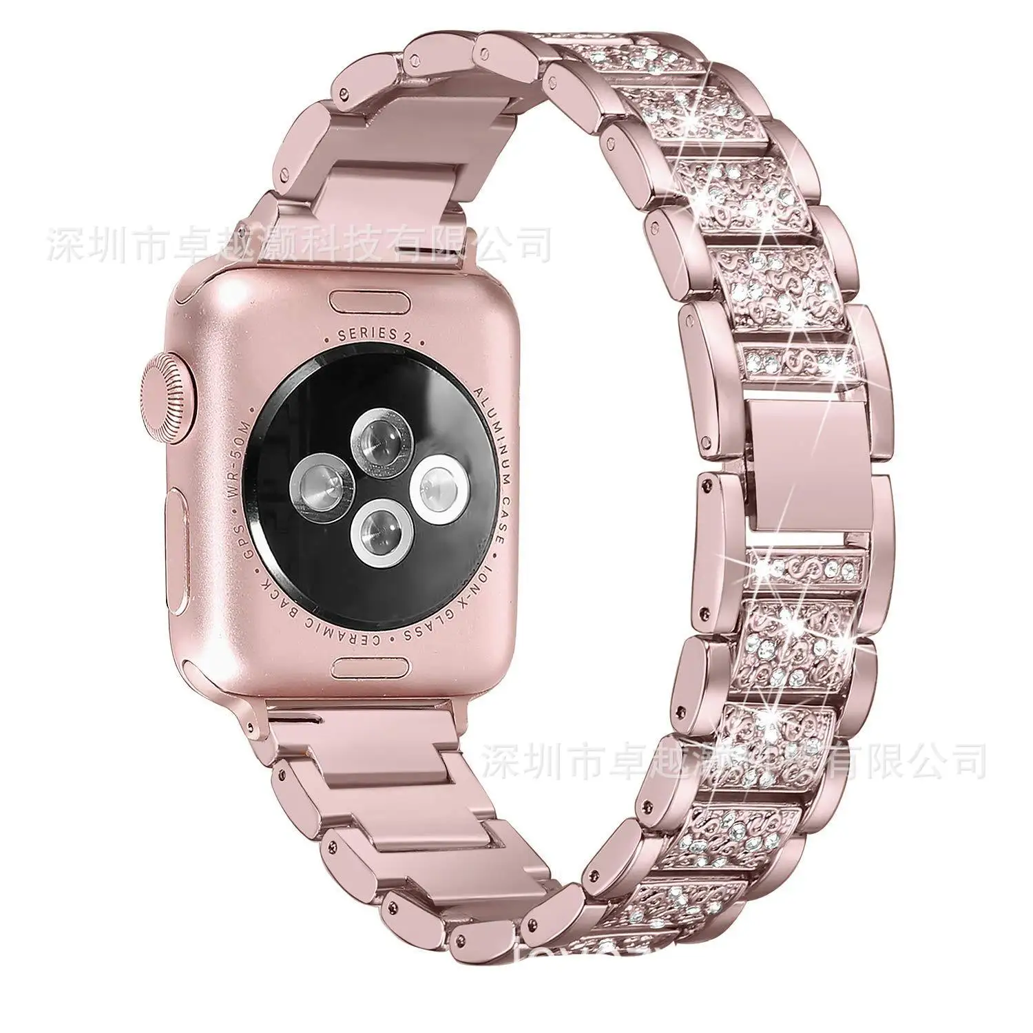 C Нержавеющая сталь диаманта Bling Ремешок Браслет для iwatch ремешок с бриллиантами для наручных часов Apple Watch, версии соединяющий ремешок браслета, 38, 42 мм, версия - Цвет: C