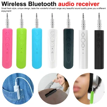 

Bluetooth Audio Receiver Lapel Type Sport Wireless Handsfree Bluetooth Earphones 3.5mm Wireless Headset For Mobile Phone
