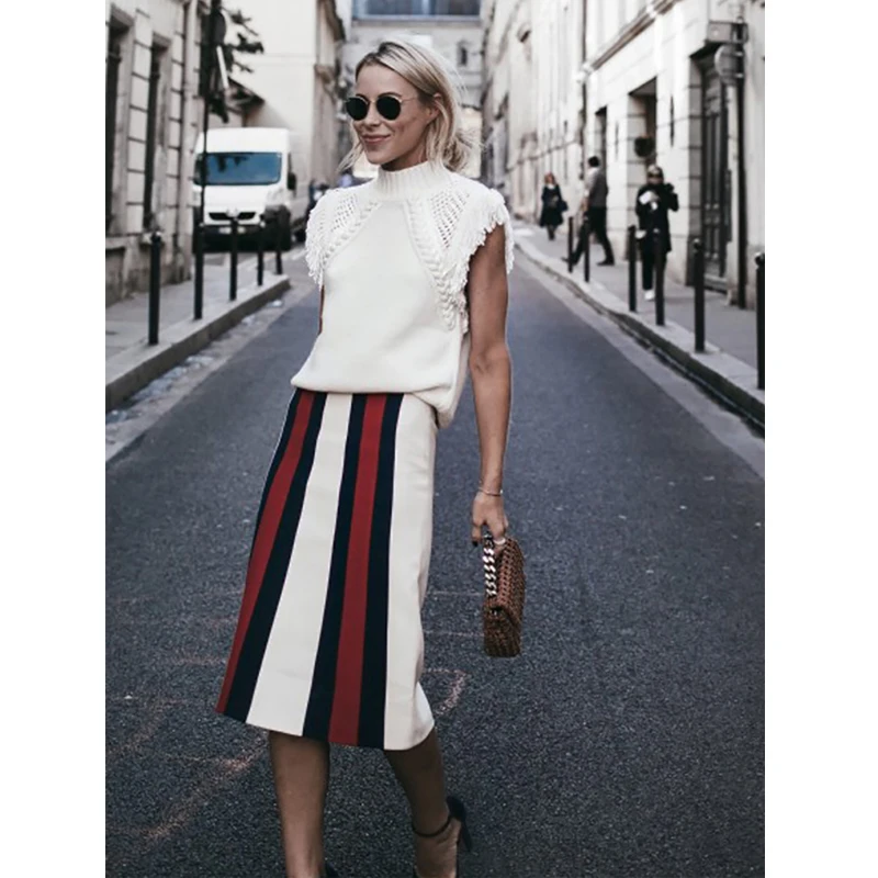 PandaQ Женская юбка Lanon 95% уличная Женская Повседневная Осенняя длинная звезда Faldas Mujer Moda Boutique OL клетчатая Настройка