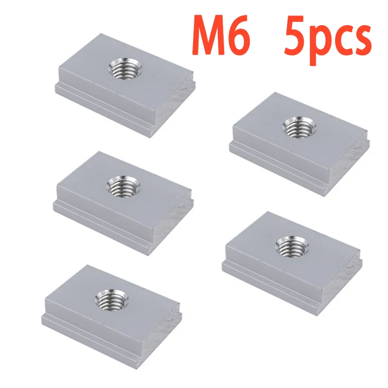 

10 Pieces Aluminum Alloy Nut T Slot Screw Jigs Fastener M6/M8 Screw Slots Fasteners T-Track Sliding Woodworking Machinery Parts
