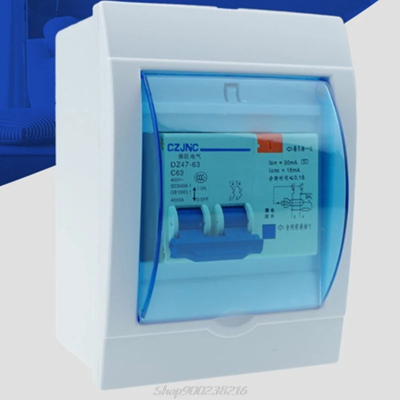 Waterproof Electrical Distribution Box Home Switch Protective Case for 2-3/3-4 Ways Wall Mounted Circuit Breaker Au04 20 afbeelding
