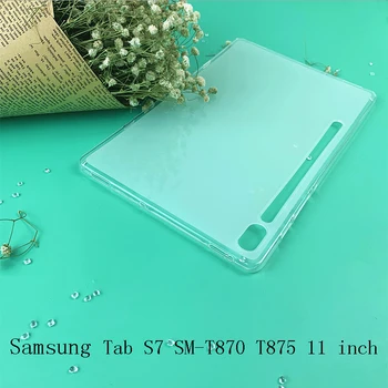 

Tablet Case For Samsung Galaxy Tab S7 2020 11'' Case Transpatent Silicone Soft Shell For SM-T870 SM-T875 Foldbale Soft Cover