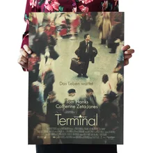 [A116] терминал Ретро плакат из крафт-бумаги экран для помещений кафе декоративная живопись