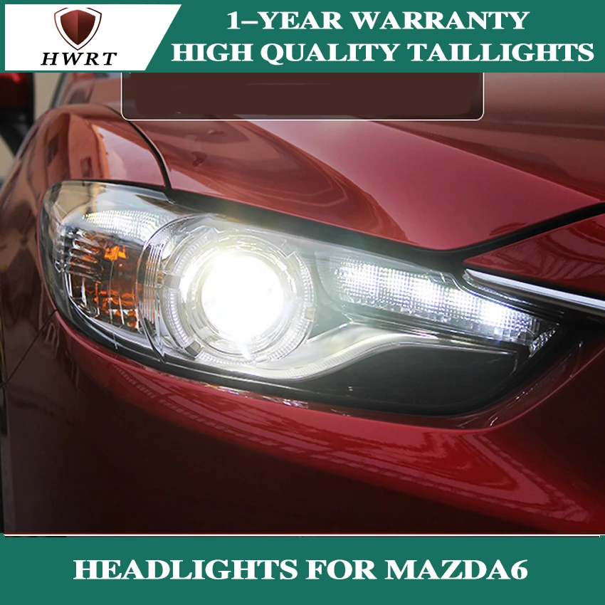 Автомобильный Стайлинг светодиодный HID Rio фары передняя фара чехол для Mazda мазда6