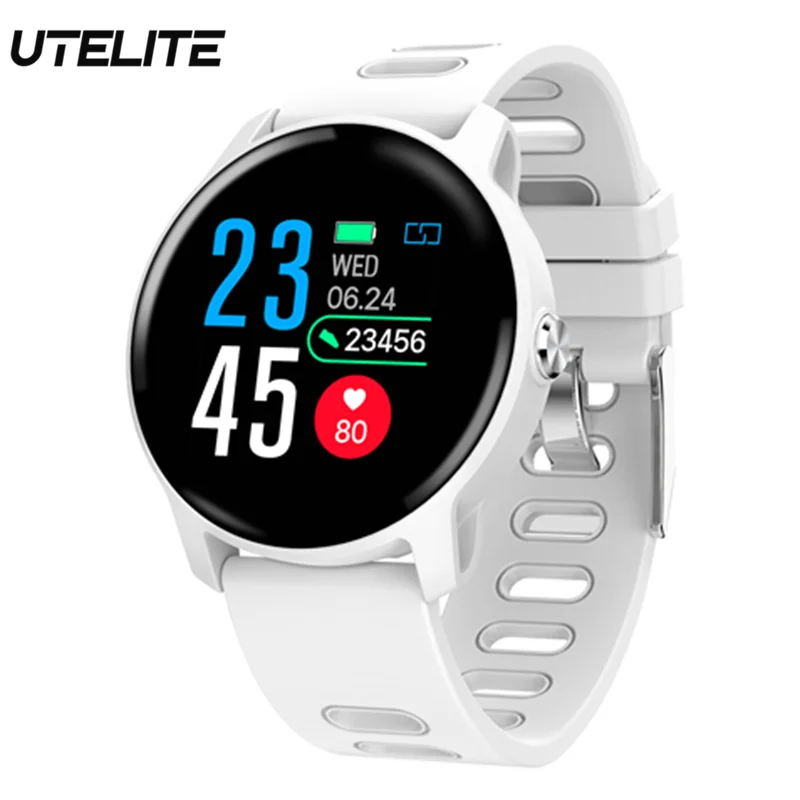 

UTELITE S08 Smart Watch Men Women Heart Rate Monitor Fitness Tracker Sport Bracelet IP68 Waterproof Band for Android IOS Phone