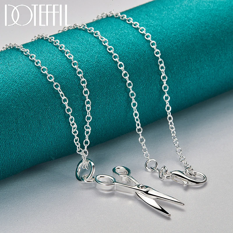 Tiffany and co scissors necklace Clearance