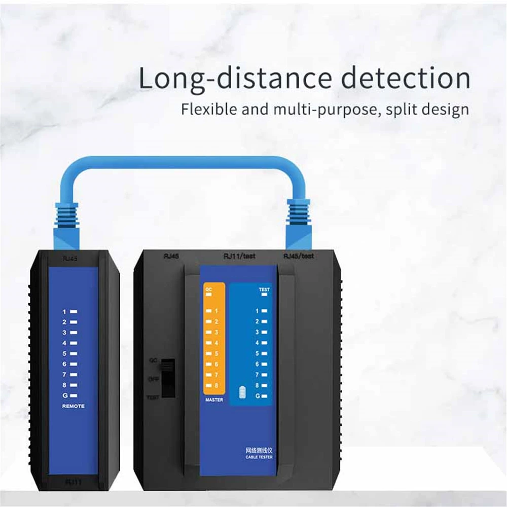 Newly Multifunctional TXJ004 Cable lan Tester Networking Tool network Repair Cable Tester For RJ45/RJ11/RJ12/CAT5/CAT6/CAT7/CAT8 lan cable detector