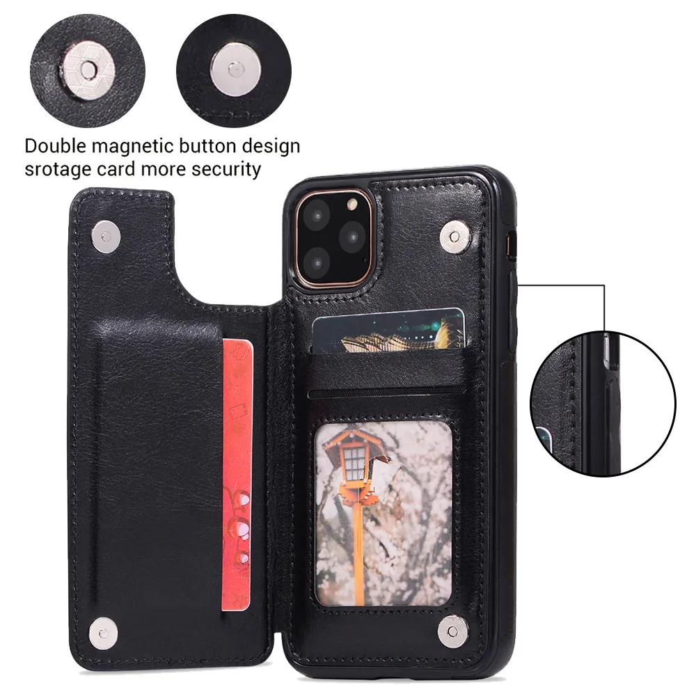 LLZ.COQUE тонкий кожаный бумажник чехол для телефона для Iphone 11 Pro Xr XS MAX X XS 5 5S SE 6 6S PLUS 7 8 PLUS Полный Чехол для Apple