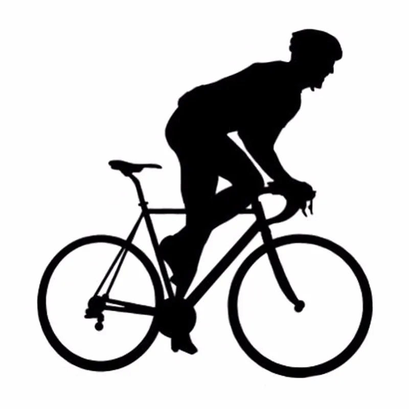 

12.2cm*12.6cm Personality Car Styling Vinyl Bike Car Sticker Black SilverS2-0057