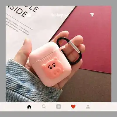 Горячая История игрушек Airpods брелок 3D Динозавр Дейзи Hudi чехол для наушников для Apple Airpods 1 2 Защитная силиконовая крышка брелок - Цвет: FV043