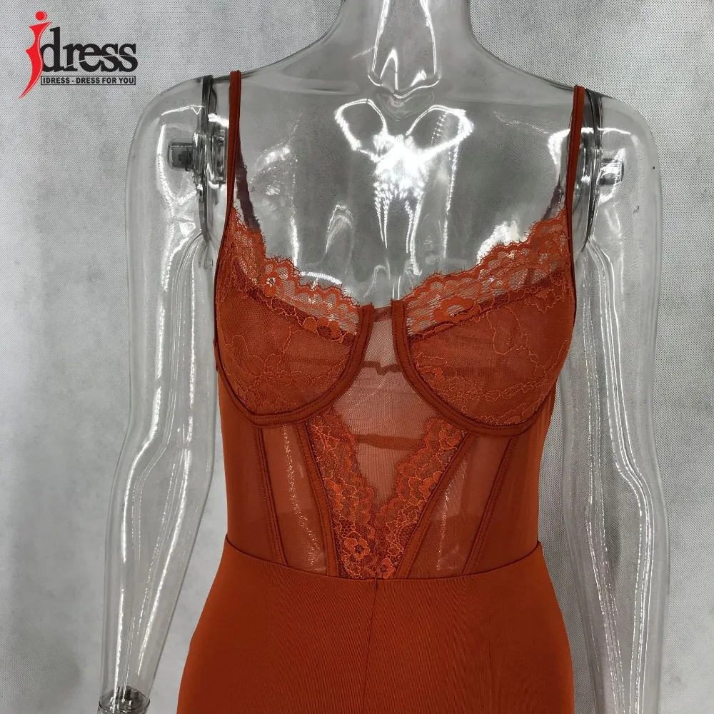 IDress Sexy Women See Through Floral Lace Sleepwear Babydoll Erotic Cosplay Costume Porno Body Mujer Mesh Sheer Lace Playsuit (9)