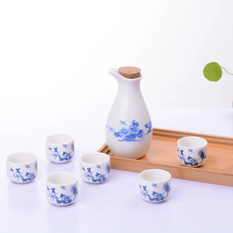 Style 5 1Pot 6cup винтажный керамический горшок набор чашек японский стиль хип колбы для дома, кухни, офиса - Цвет: Style 5