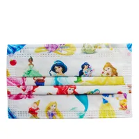 New Kids Disposable Face Mask Protective Child Mask Disney Princess Cartoon Mouth Mask Anime Cute Mascarillas Girls Fast Ship 1