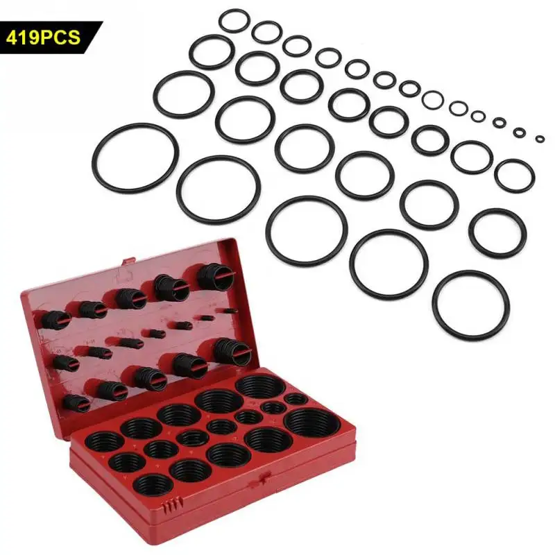 

Rubber O-Ring Set, R01-R32 Universal Rubber O-Ring Assortment Set 419 PCS