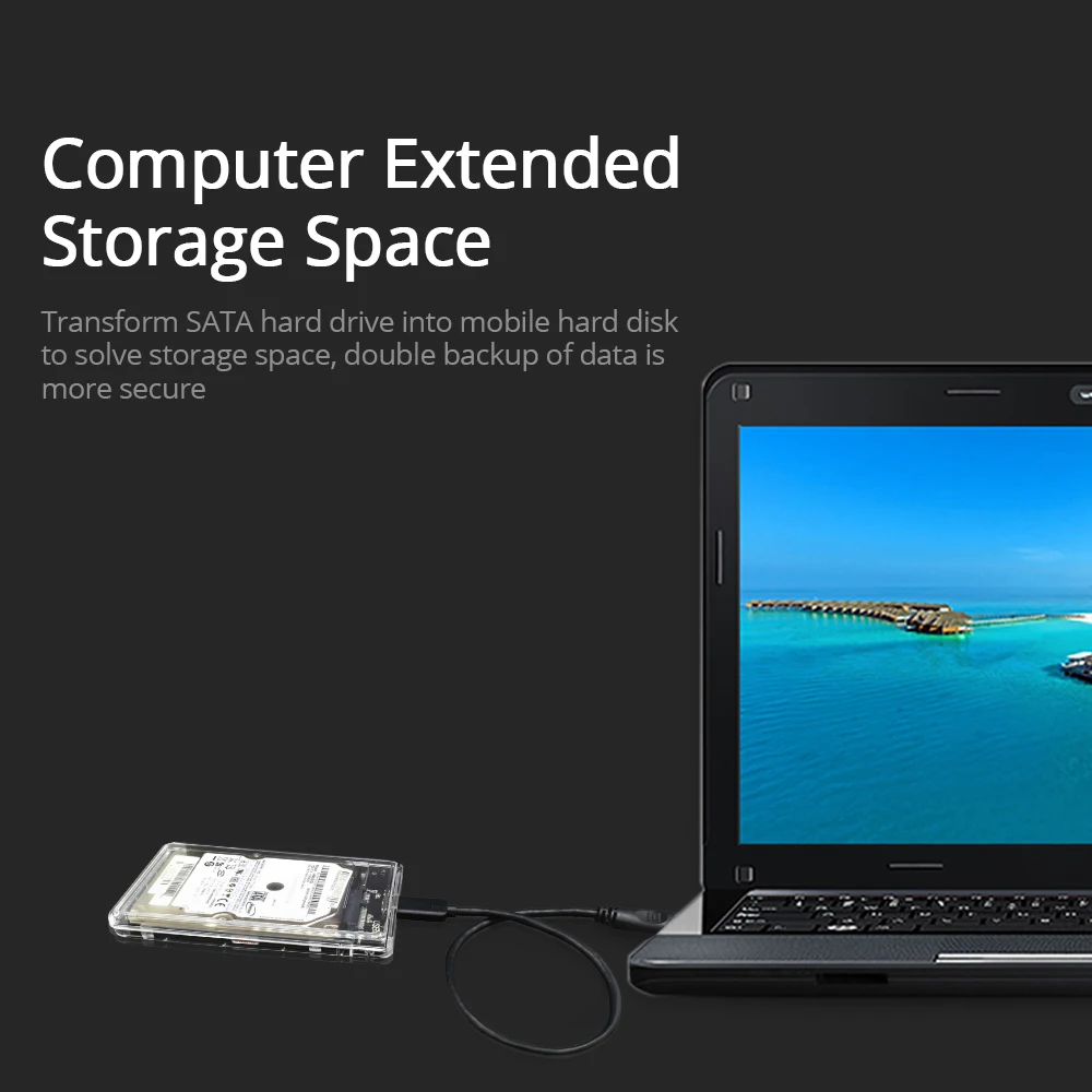 Внешний корпус TISHRIC для жесткого диска внешний 2 5 SATA к USB 3 0 ПК ноутбука Optibay с