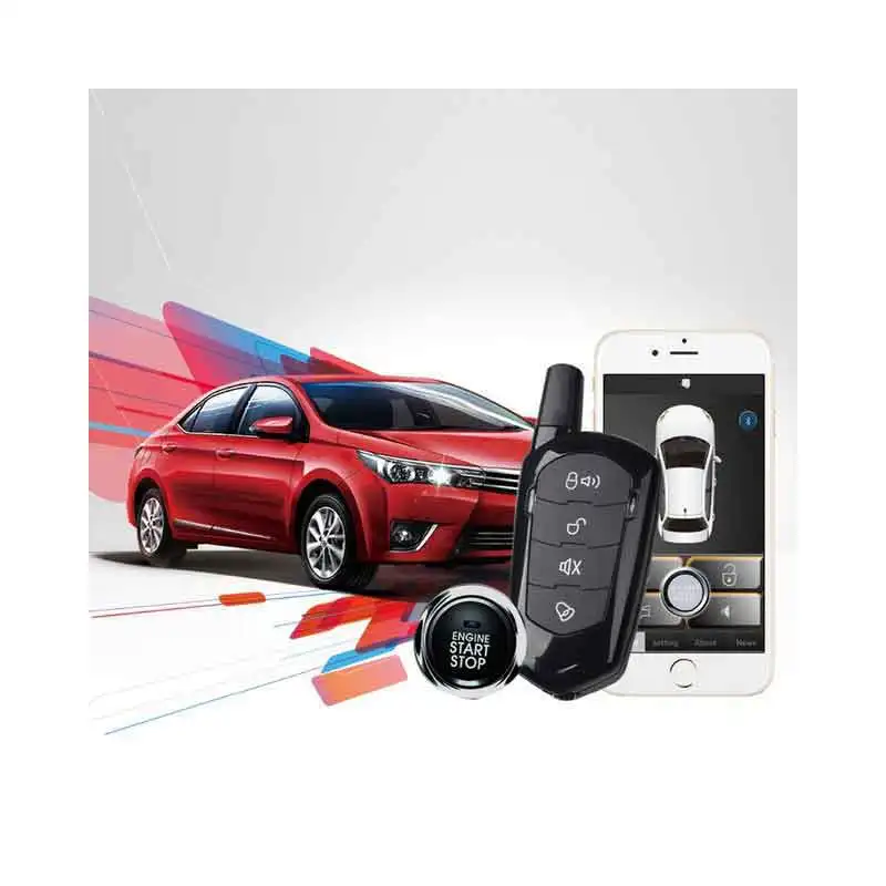 

starline keychain car alarm with remote start and keyless entry remote start key fob case central locking car parts start stop