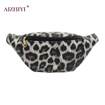 

Fashion Female Leopard Print Fanny Waist Belt Pack Women Zipper Phone Pouch Crossbody Bags Teen Girls Casual Chest Shoulder Bags