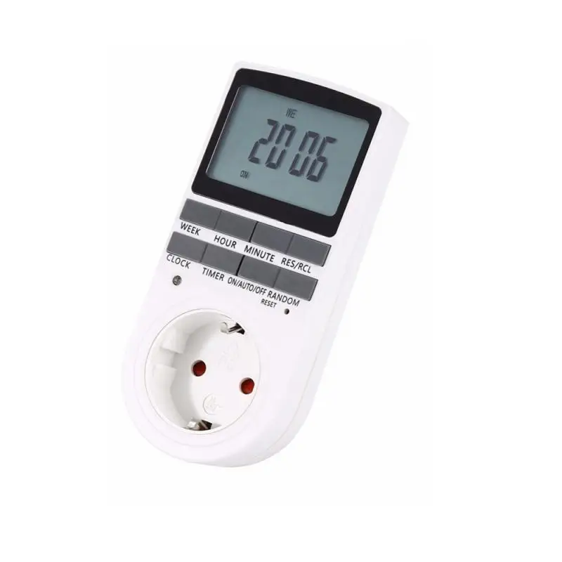 Electronic Digital Timer Switch EU UK US  Kitchen Timer 24 Hour Cyclic Programmable Timing Socket Energy Saving Digital Kitchen