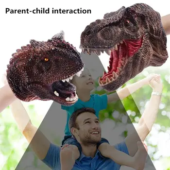

Dinosaur Animal Soft Hand Puppet Rubber Realistic Jurassic Dinosaur Toys Shark Puppet Boy Toy Kids Q6PD