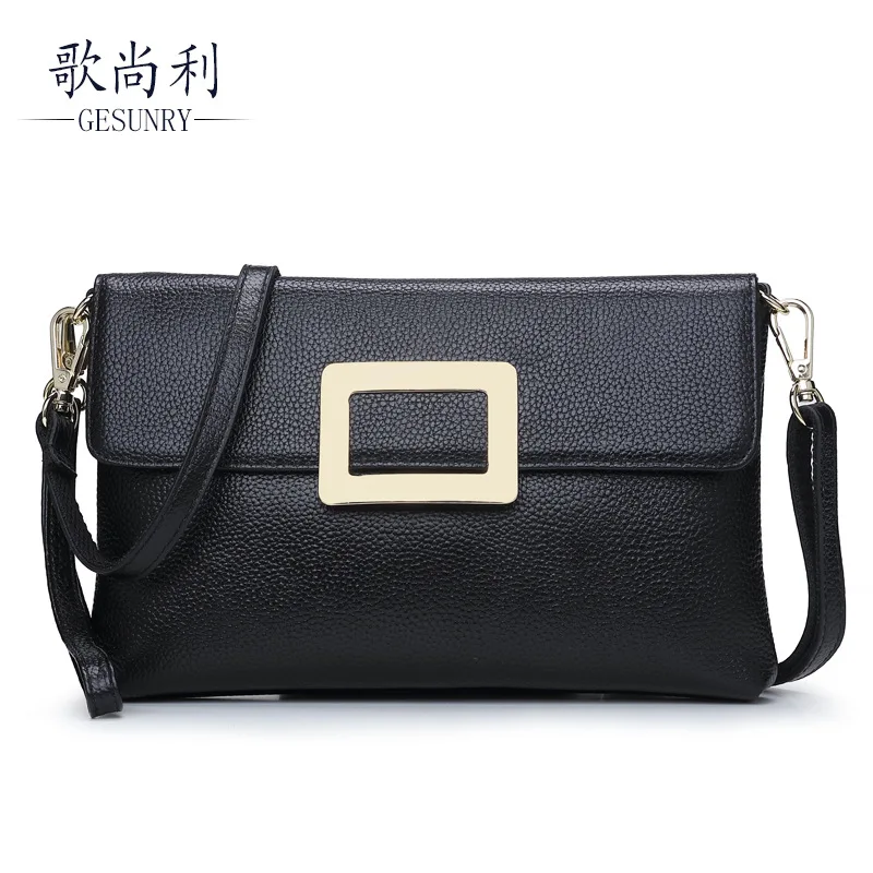 

2019 New Style WOMEN'S Leather Bags Exquisite Buckle Shoulder Bag Women's Fashion Simple Multi-functional Women's Single-shoulde