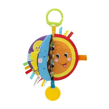 

New Baby Soft Cloth Book Forest Sky Round Shape Educational Toys Intelligence Development Toy Book With Ringing Paper 6-18 Month