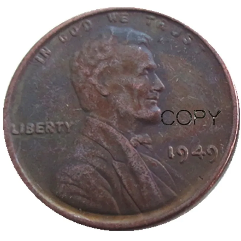 США один цент 1949 P/D/S копия монет - Цвет: 1949