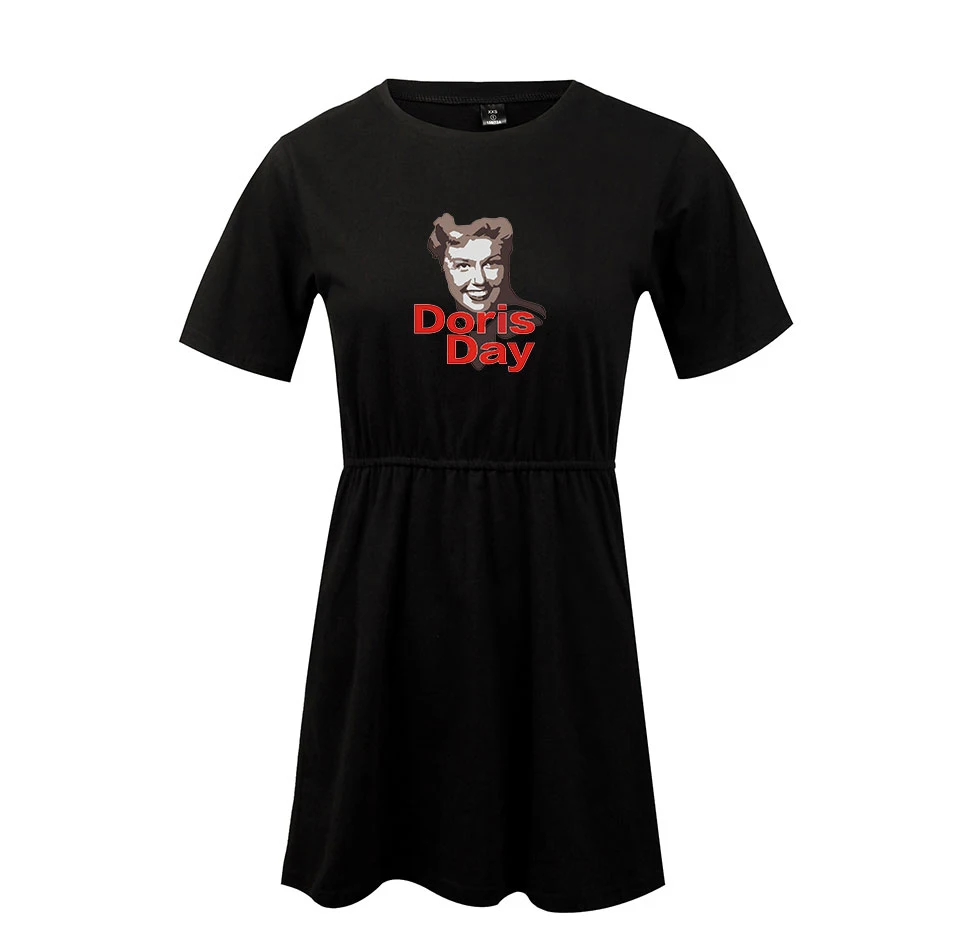 Doris Day 2D платье для девочек новинка 2019 Kpop женская мода Harajuku летнее Повседневное с