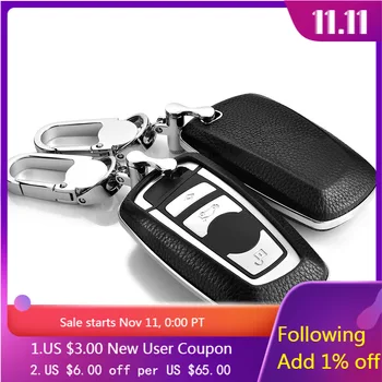 

Car Key Case Cover Leather For BMW 5/3 Series 520 525 F10 F11 118i 320li E21 E30 E36 E46 E90 E91 E92 E93 F18 F30 X3 X4 M4 M5